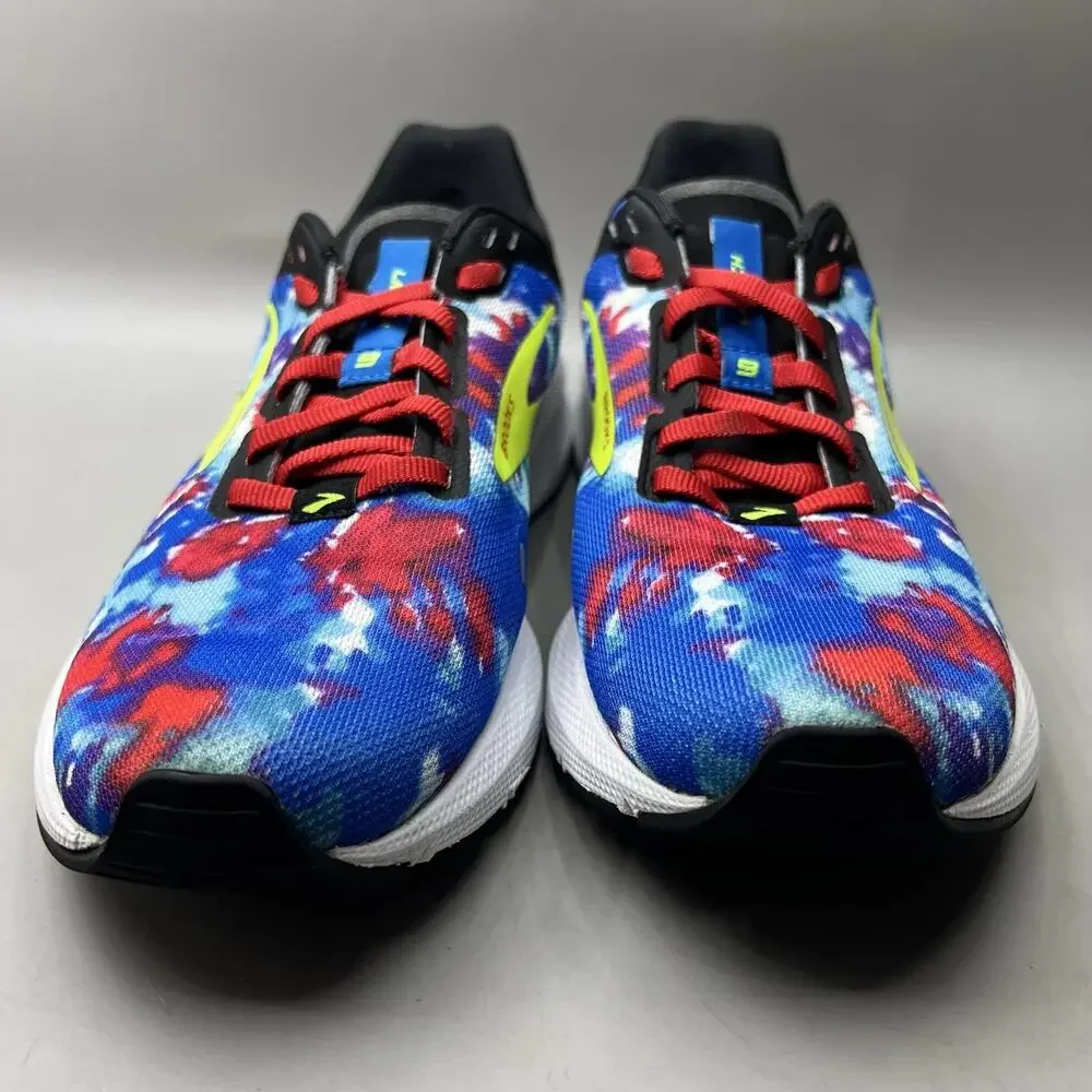 Brooks Launch 9 Running Shoes Women Size 7 B Blue Mesh Tie Dye Comfort Sneakers